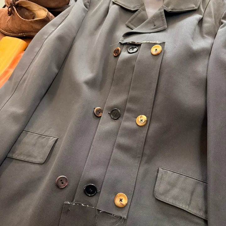 [BUNJANG] Geoffrey B. Small German Army Coat Reworked Jacket / 제프리 비 스몰 독일군 코트 리워크 코트 자켓 HAND BY ITALY