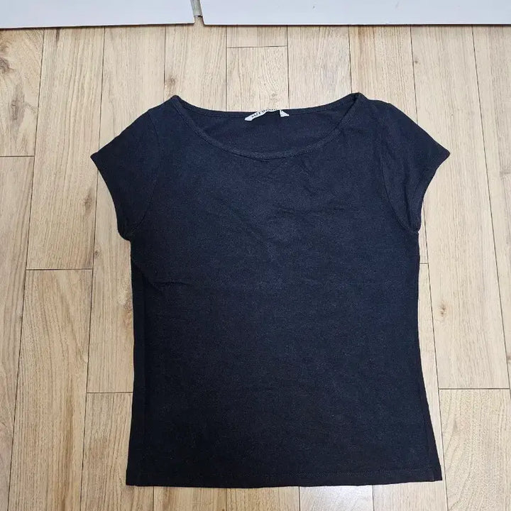 [BUNJANG] Black Short Sleeve T-Shirt / 블랙 반팔 티셔츠55-66