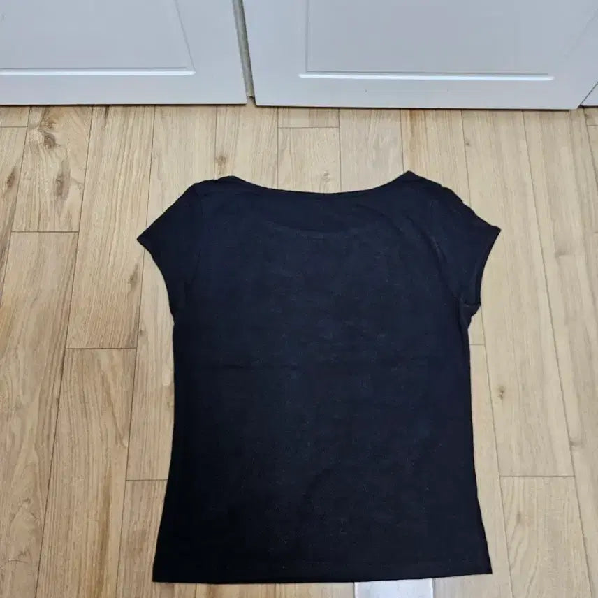 [BUNJANG] Black Short Sleeve T-Shirt / 블랙 반팔 티셔츠55-66