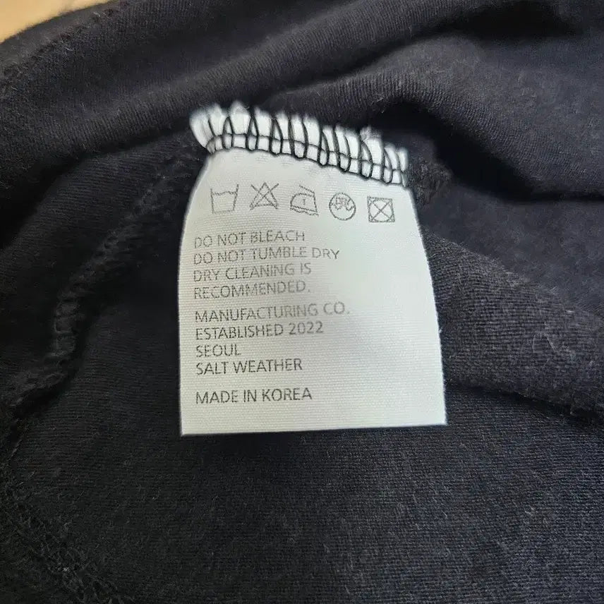 [BUNJANG] Black Short Sleeve T-Shirt / 블랙 반팔 티셔츠55-66