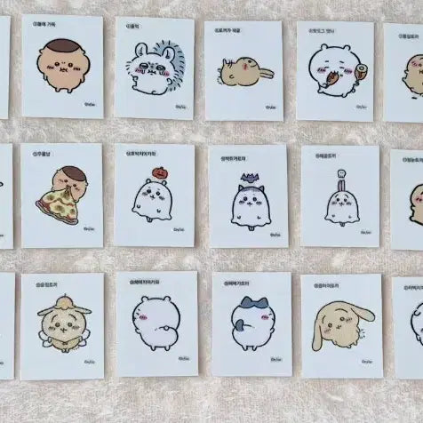 [BUNJANG] Chikawa Munjakgwi Popup Store Sticker Bundle Set / 치이카와 먼작귀 팝업 방문 스티커 띠부씰 1탄 올클 일괄 양도합니다