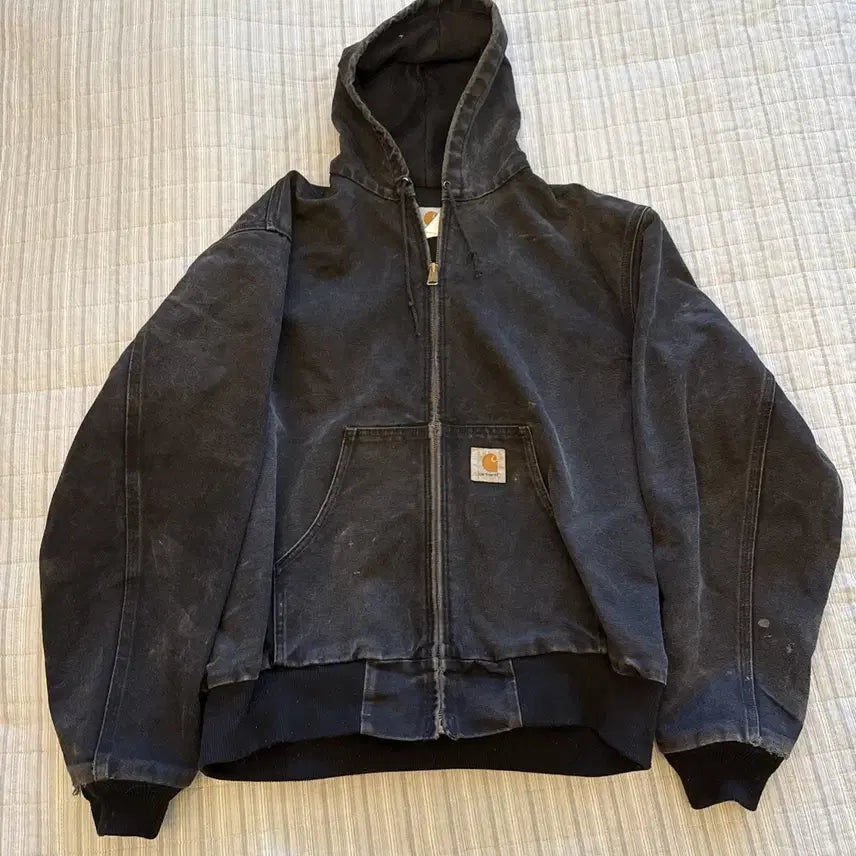 [BUNJANG] Carhartt JR105 Vintage Active Jacket Black / 칼하트 JR105 빈티지 액티브 자켓 블랙