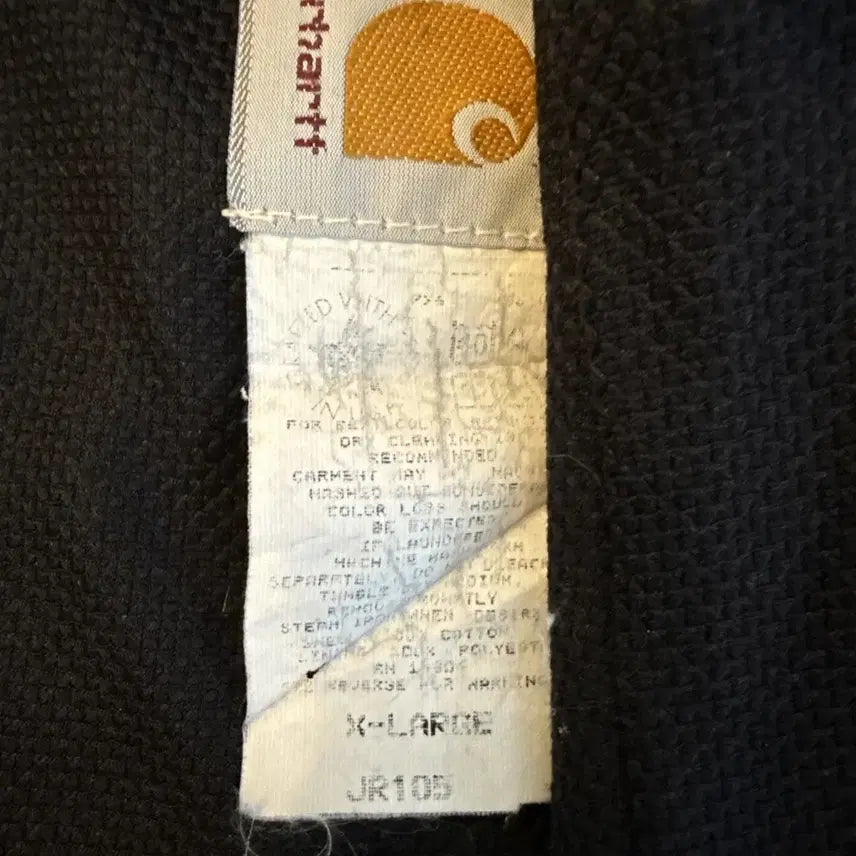 [BUNJANG] Carhartt JR105 Vintage Active Jacket Black / 칼하트 JR105 빈티지 액티브 자켓 블랙