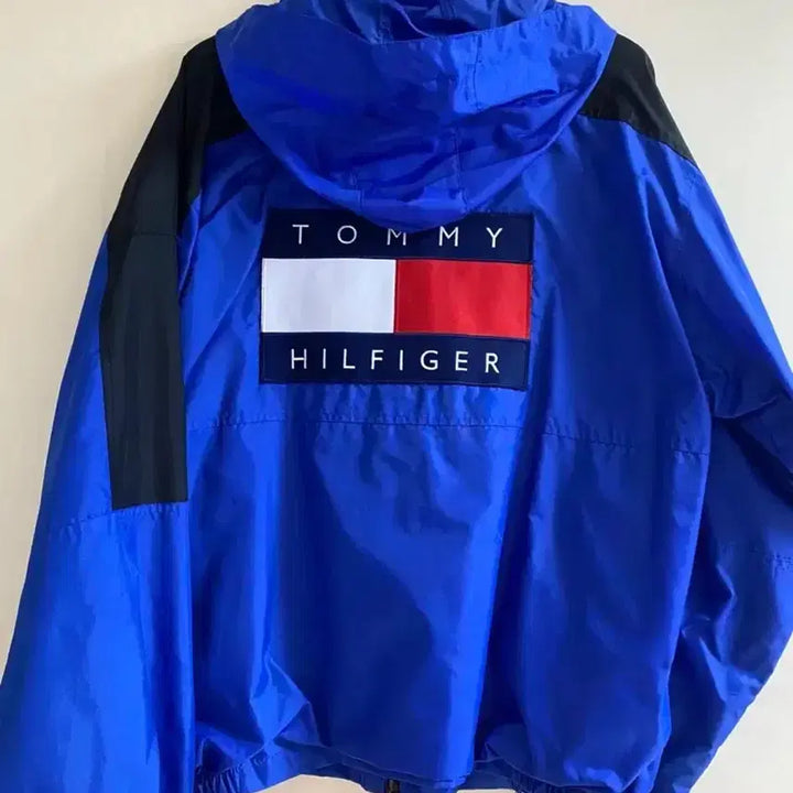 [BUNJANG] Tommy Hilfiger Old School Windbreaker Jacket / 타미힐피거 올드스쿨 바람막이 자켓