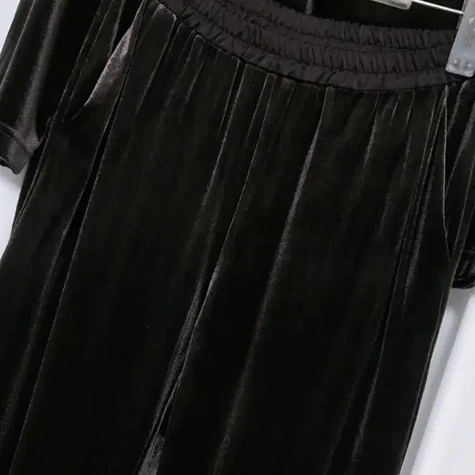 [BUNJANG] MIKVE Velvet Turtleneck Top and Wide Pants Set / MIKVE 미크베 벨벳 소재 터틀넥 상하의 세트 55