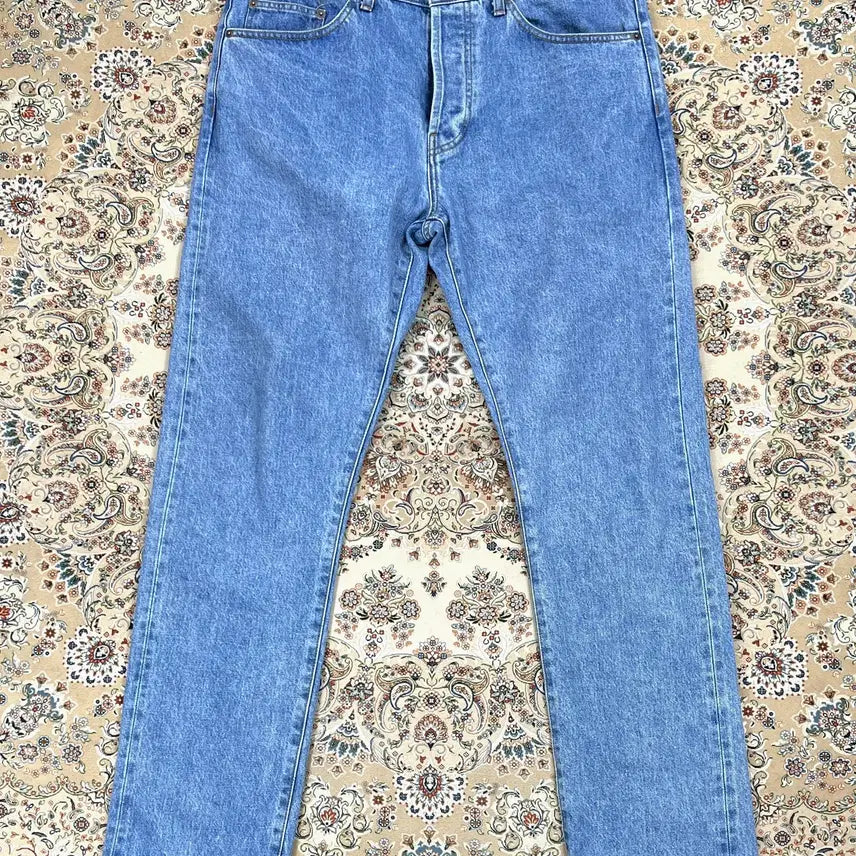 [BUNJANG] Supreme Japan Made Stone Washed Selvedge Denim Jeans / [A+등급 34] 슈프림 23SS 제팬메이드 스톤워시드 슬림핏 셀비지데님