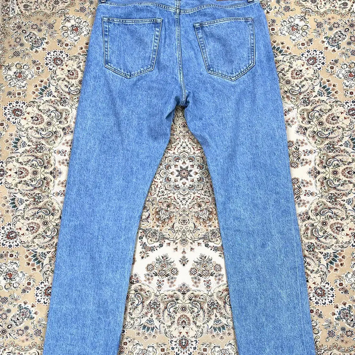 [BUNJANG] Supreme Japan Made Stone Washed Selvedge Denim Jeans / [A+등급 34] 슈프림 23SS 제팬메이드 스톤워시드 슬림핏 셀비지데님