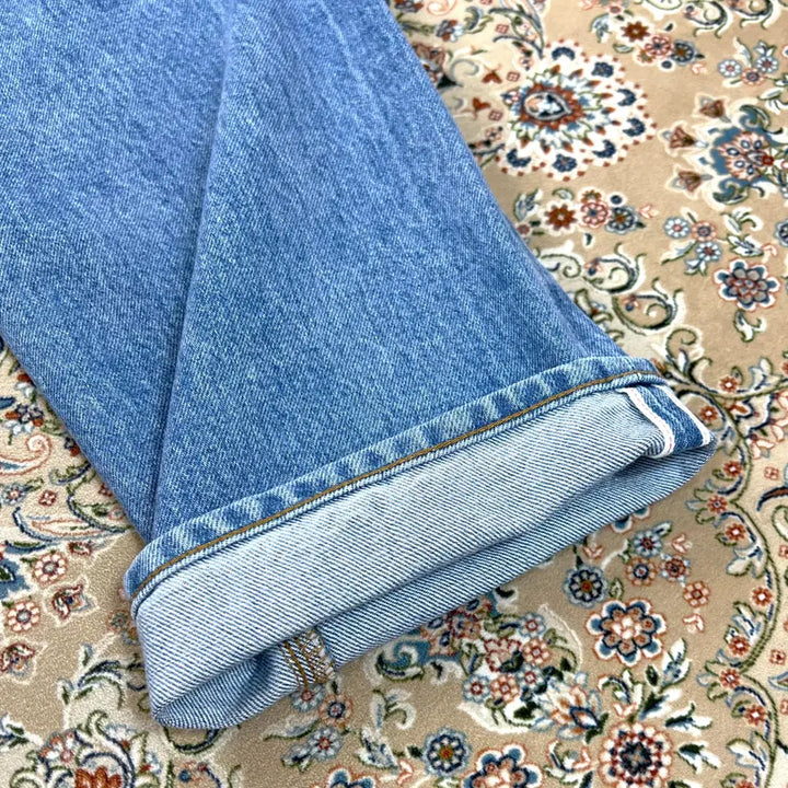 [BUNJANG] Supreme Japan Made Stone Washed Selvedge Denim Jeans / [A+등급 34] 슈프림 23SS 제팬메이드 스톤워시드 슬림핏 셀비지데님