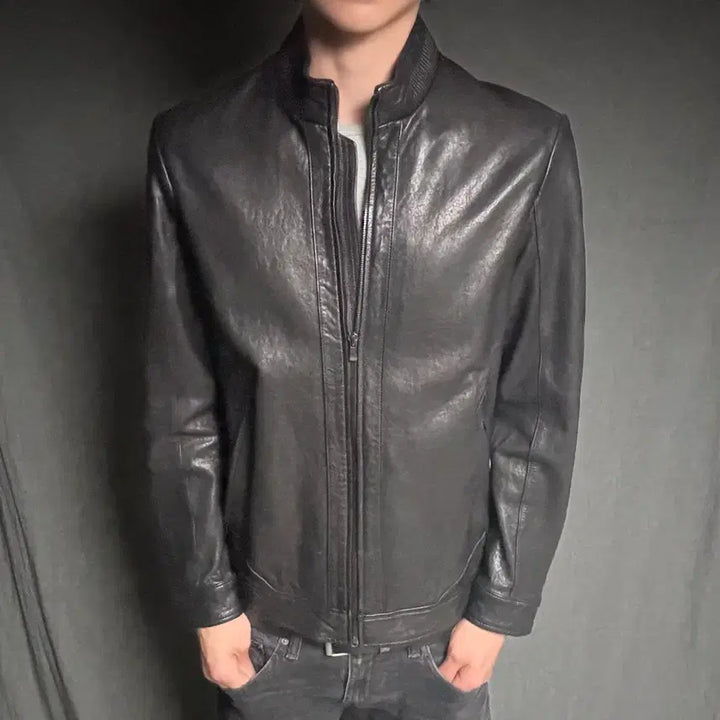 [BUNJANG] Italy Lamb Skin Leather Jacket / ltaly lamb skin leather jacket
