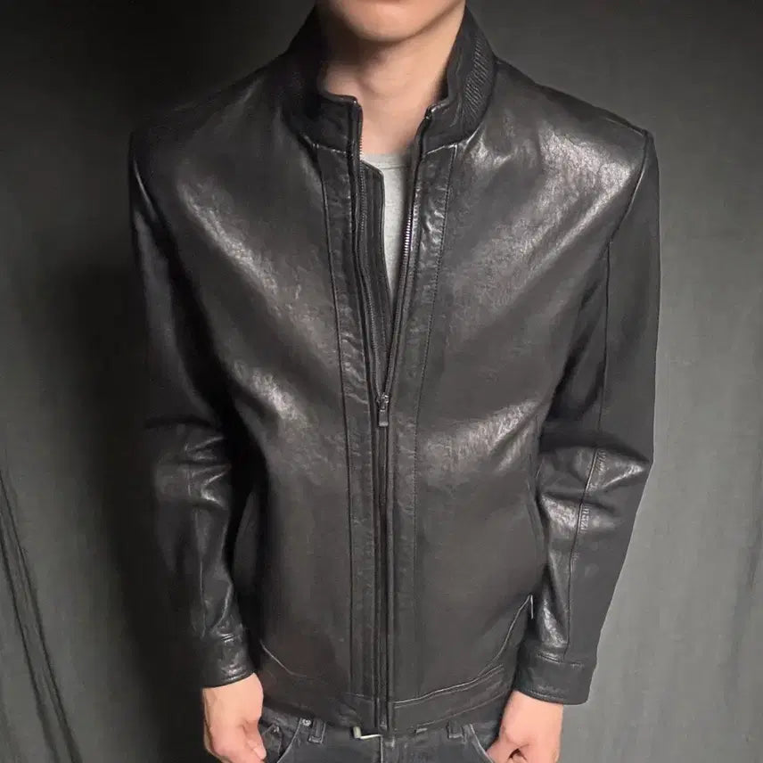 [BUNJANG] Italy Lamb Skin Leather Jacket / ltaly lamb skin leather jacket