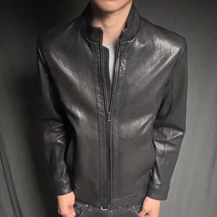 [BUNJANG] Italy Lamb Skin Leather Jacket / ltaly lamb skin leather jacket