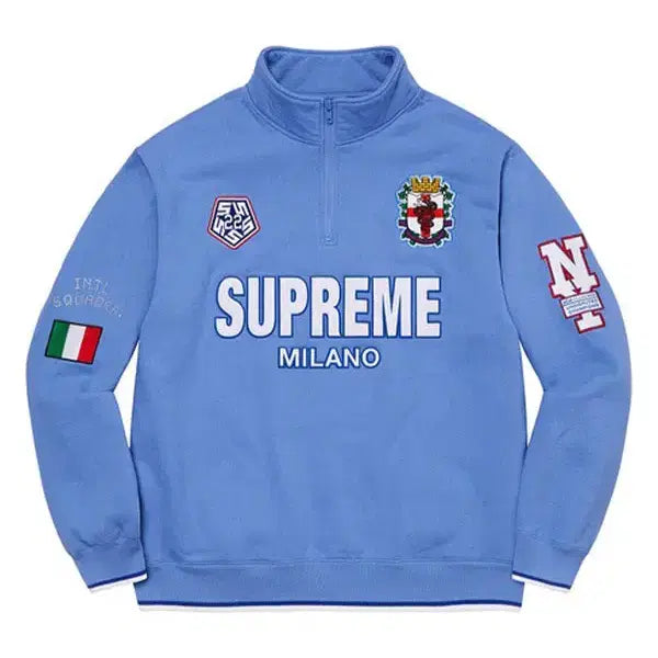 [BUNJANG] Supreme Milano Half Zip Sweatshirt - Sky Blue - Men&