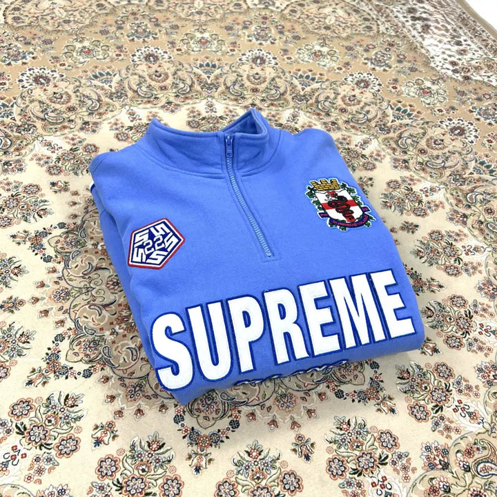 [BUNJANG] Supreme Milano Half Zip Sweatshirt - Sky Blue - Men&