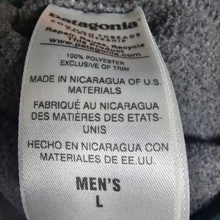 [BUNJANG] Patagonia Synchilla Nickel Gray Green Fleece / 파타고니아 신칠라 L 니켈 그레이 그린