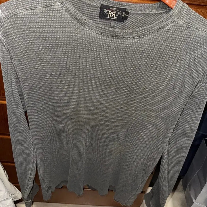 [BUNJANG] Double RL Waffle Knit Long Sleeve T-Shirt / 더블 알엘 와플 니트 롱 슬리브 티셔츠