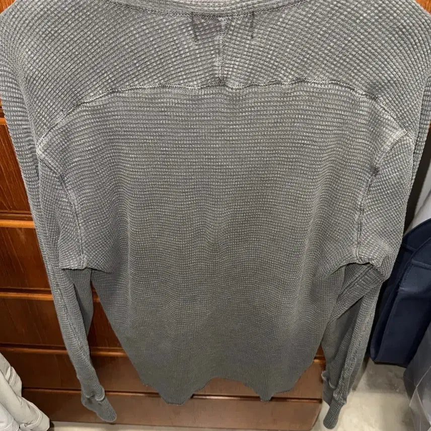 [BUNJANG] Double RL Waffle Knit Long Sleeve T-Shirt / 더블 알엘 와플 니트 롱 슬리브 티셔츠