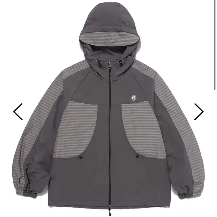 [BUNJANG] Hug Your Skin Stripe Windbreaker Jacket / 허그유어스킨 스트라이프 윈드브레이커 Stripe wind-breaker