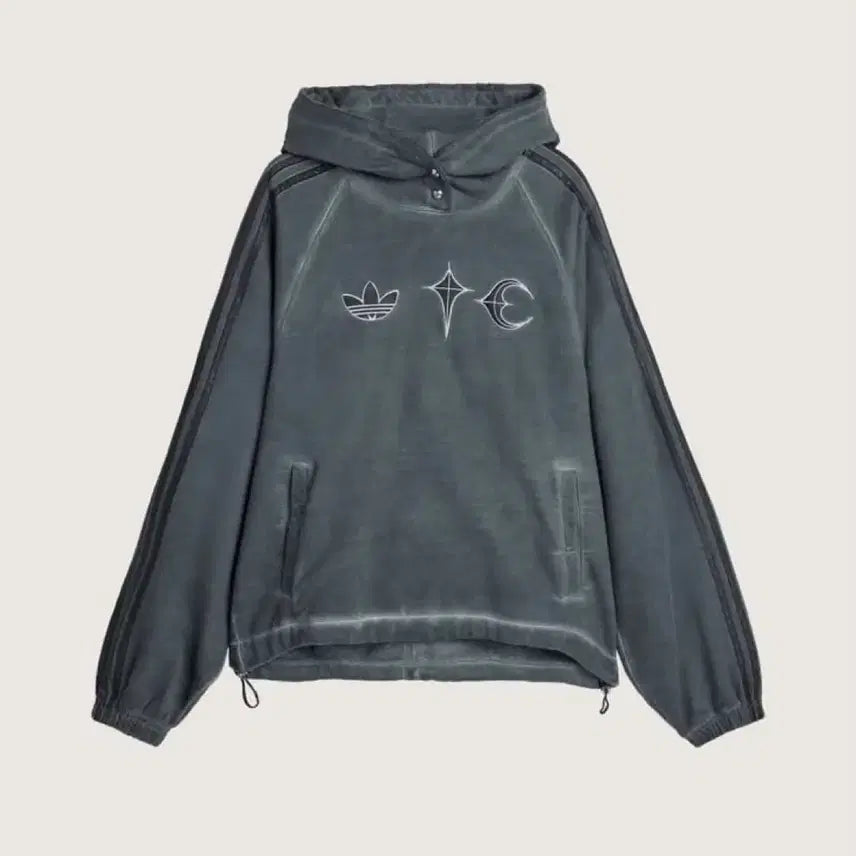 [BUNJANG] Adidas Thug Club Charcoal Hoodie / 아디다스 x 떠그클럽 후드 후디 L 차콜