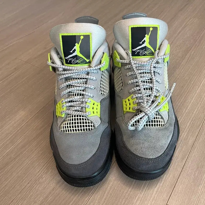 [BUNJANG] Nike Air Jordan 4 Neon 95 Sneakers / 나이키 에어조던4 네온95 형광 265