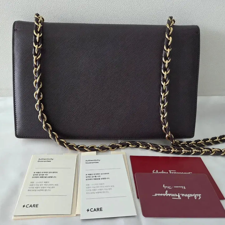 [BUNJANG] Ferragamo Vara Ribbon Chain Bag Purple / 페라가모 바라 리본 체인백 퍼플/ 고급컬러/구성O 상태좋음