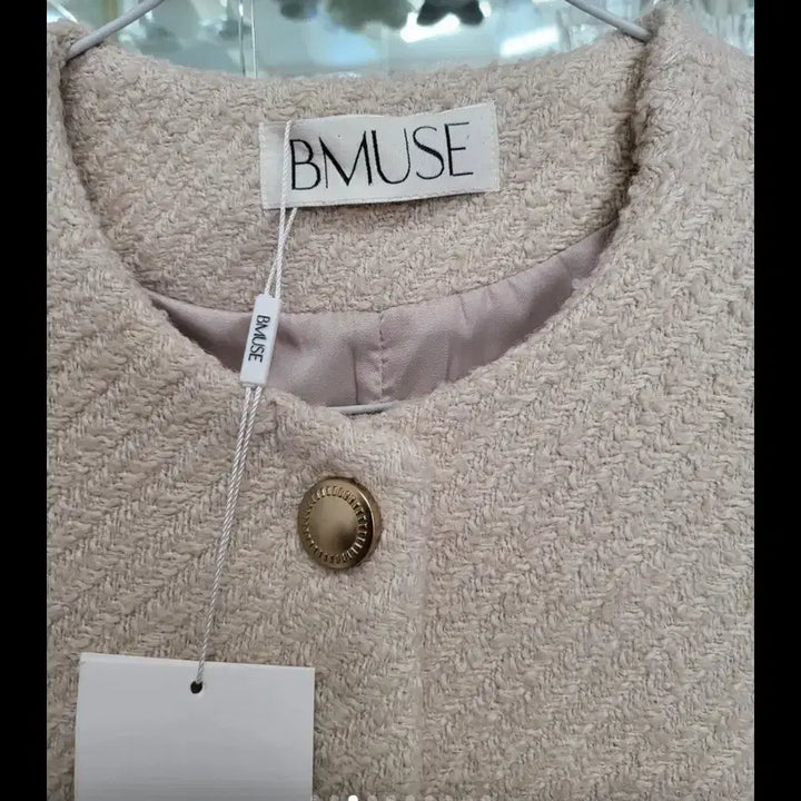 [SOLD OUT] 구매가16만원 BMUSE 트위드 롱 코트 하프코트 S사이즈 (66사이즈)