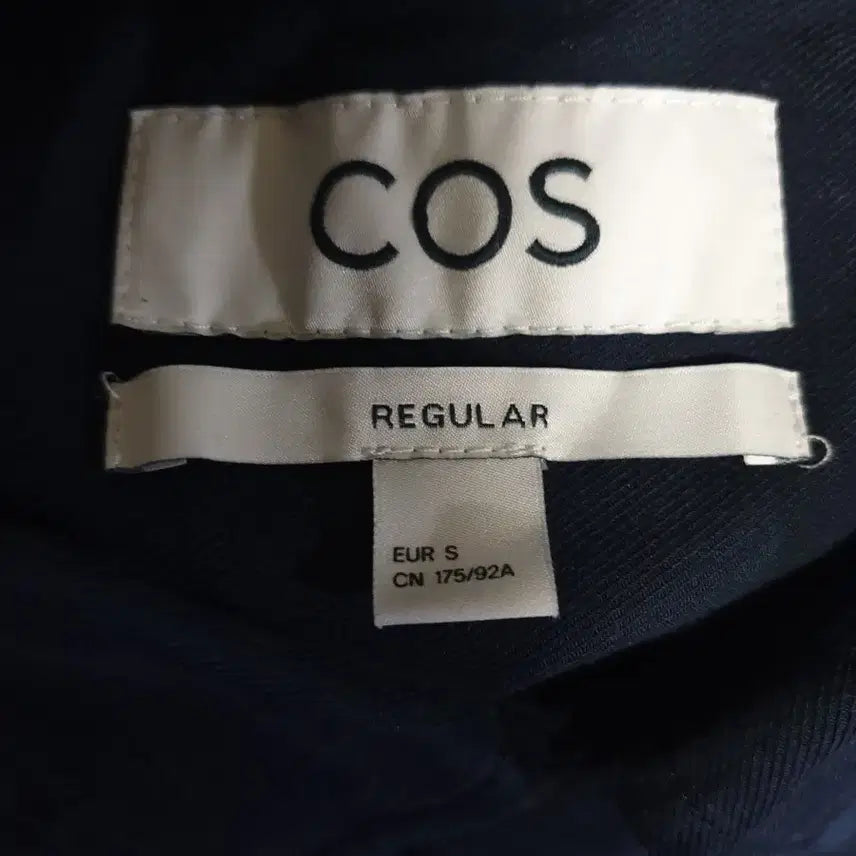 [BUNJANG] COS Utility Half Placket Button Regular Fit Long Sleeve Shirt Navy (S) / COS 유틸리티 하프 플래킷 버튼 레귤러핏 오버 긴팔셔츠 네이비 (S)