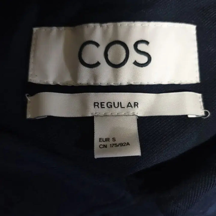 [BUNJANG] COS Utility Half Placket Button Regular Fit Long Sleeve Shirt Navy (S) / COS 유틸리티 하프 플래킷 버튼 레귤러핏 오버 긴팔셔츠 네이비 (S)
