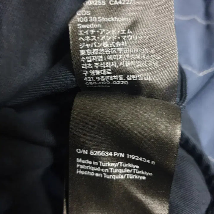 [BUNJANG] COS Utility Half Placket Button Regular Fit Long Sleeve Shirt Navy (S) / COS 유틸리티 하프 플래킷 버튼 레귤러핏 오버 긴팔셔츠 네이비 (S)