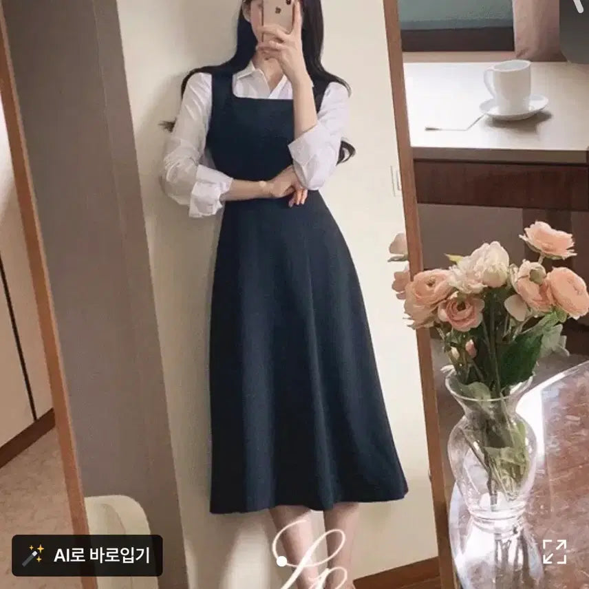 [SOLD OUT] 프롬데이원 뷔스티에 하객룩 원피스 M