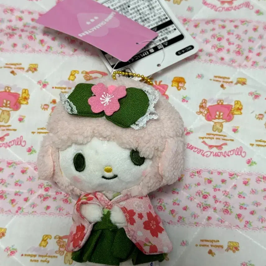[BUNJANG] Sanrio Matcha Kimono Piano Mascot Keyring / 말차기모노 피아노 마스코트 키링