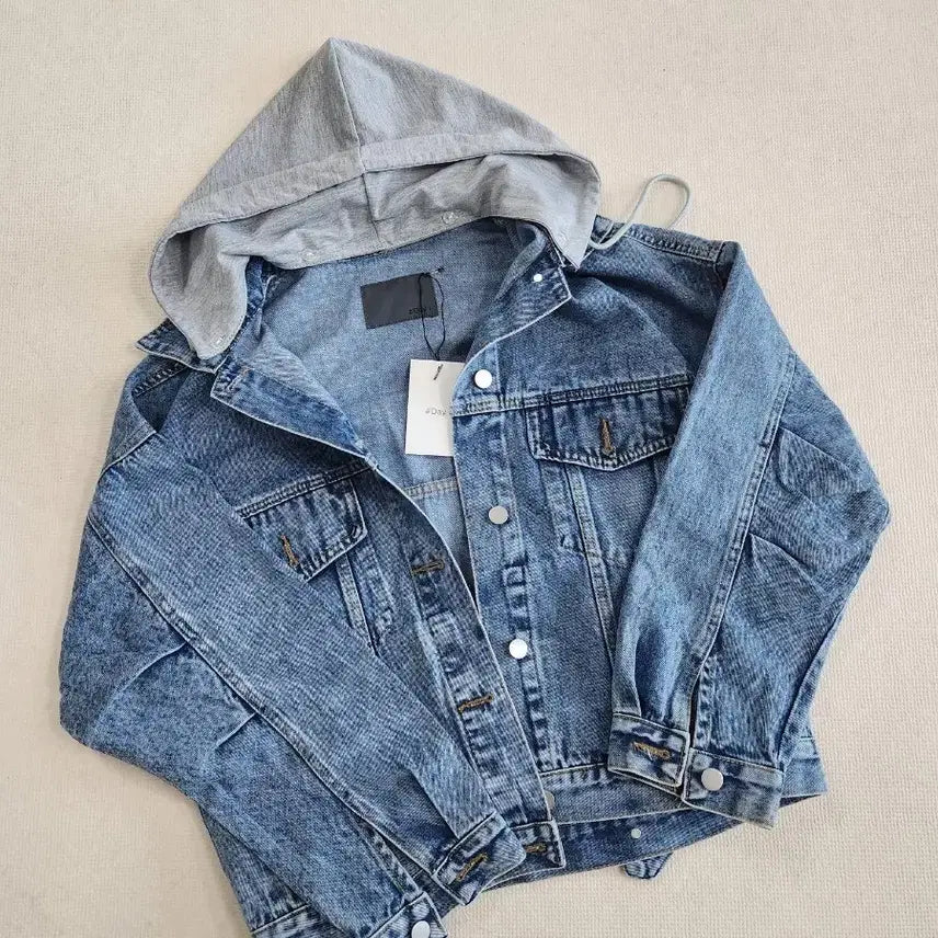 [BUNJANG] Hooded Denim Jacket / 후드 데님 청자켓