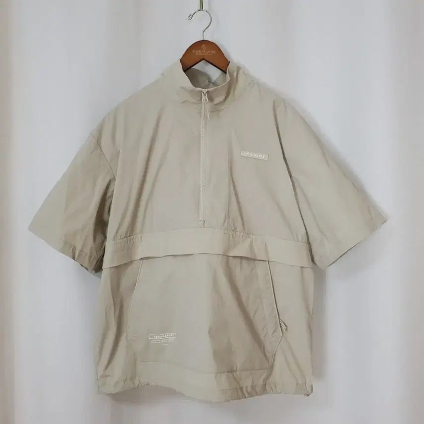 [BUNJANG] Frank Stone Anorak Jacket Oatmeal Beige Men&