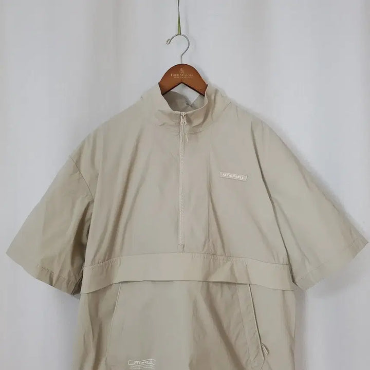 [BUNJANG] Frank Stone Anorak Jacket Oatmeal Beige Men&
