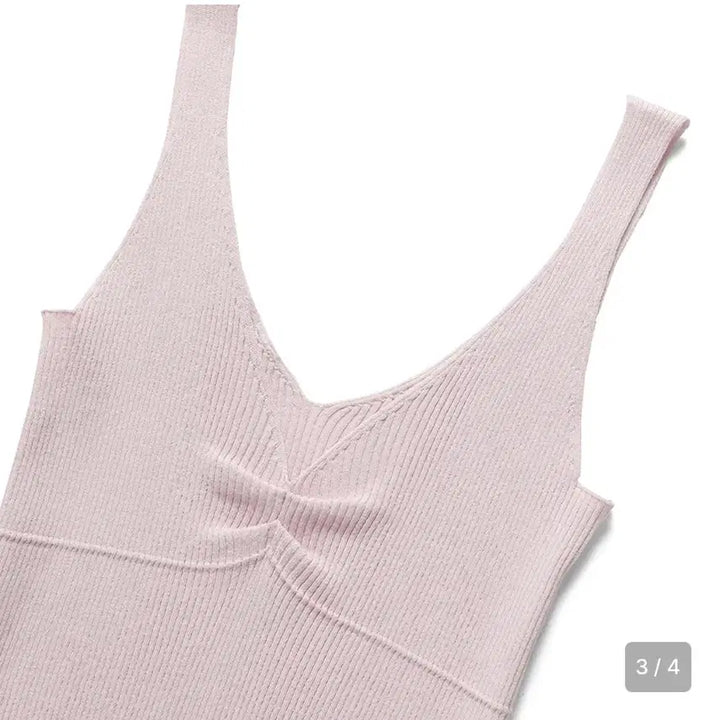 [BUNJANG] WeAreSome Lily Frill Sleeveless Knit Top / 위아썸 lily 릴리 프릴 슬리브리스 니트 핑크