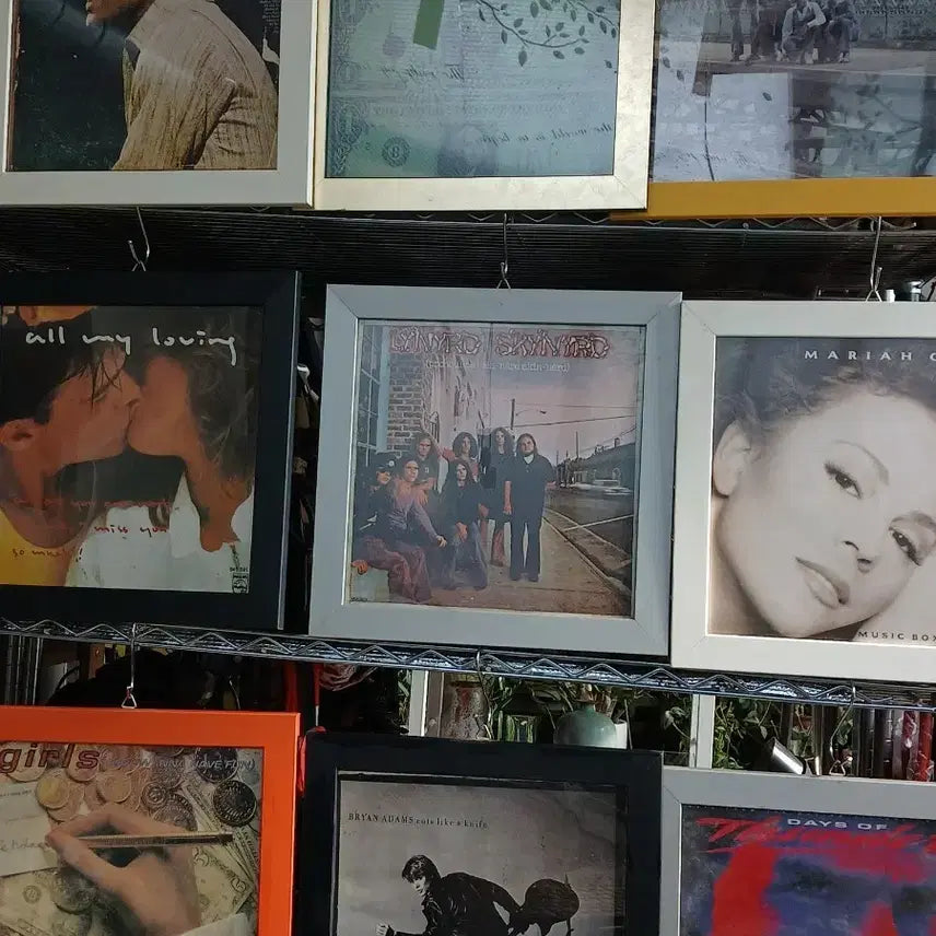 [BUNJANG] Harry Belafonte &amp; Mariah Carey LP Frame Bundle Set / 해리 벨라폰테/머라이어 캐리 LP 액자