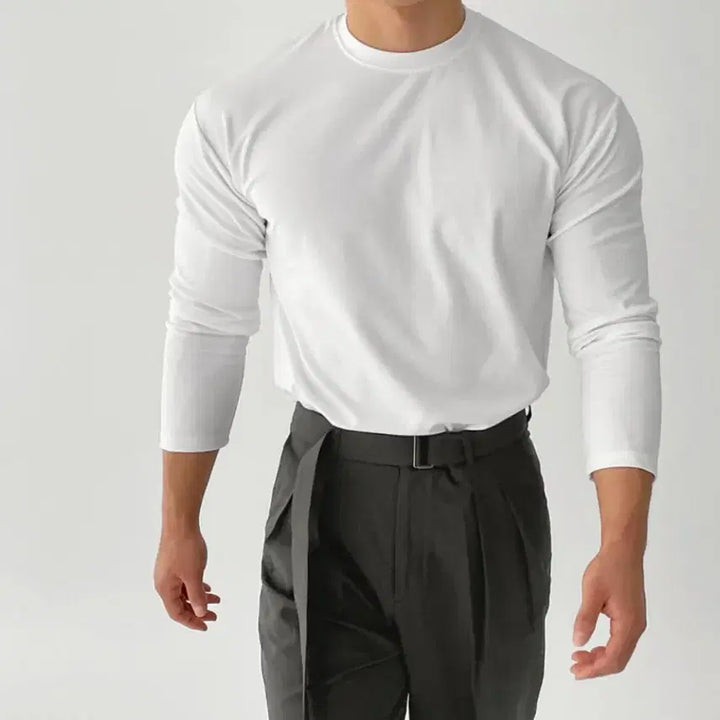 [BUNJANG] Muscle Fit Long Sleeve T-shirt / 머슬핏 긴팔티 프리사이즈
