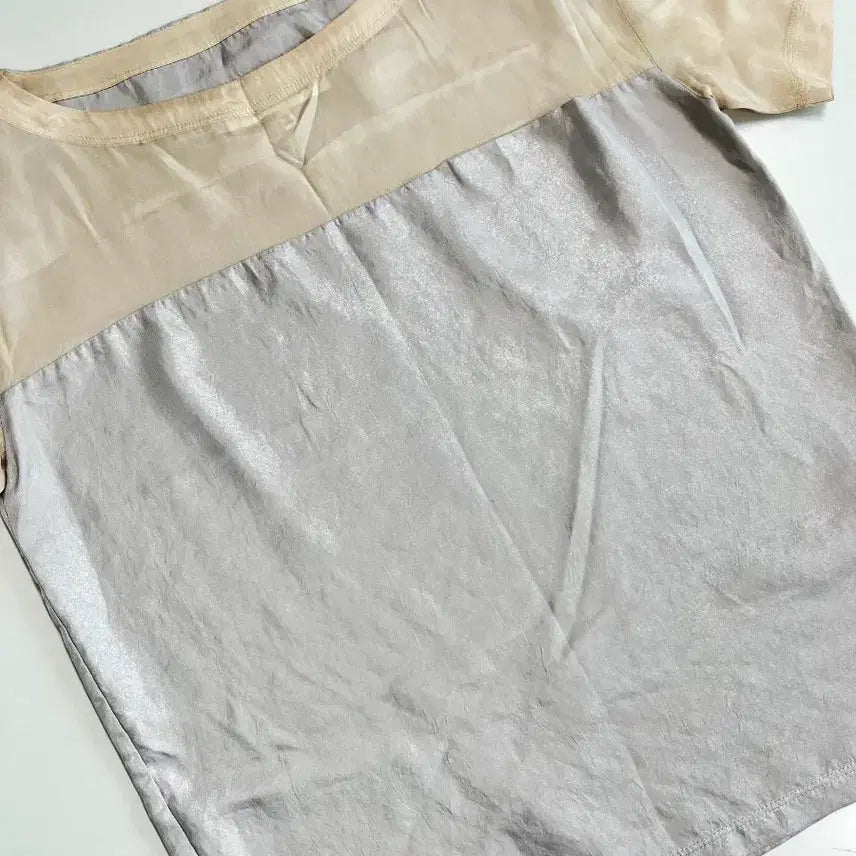 [BUNJANG] MM6 Maison Margiela Metallic Relaxed Blouse / [정품] mm6 메종마르지엘라 메탈릭 릴렉스 블라우스
