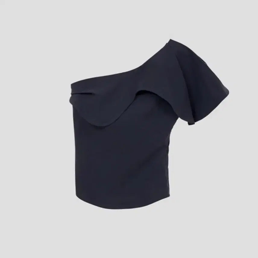 [BUNJANG] Recto One-Shoulder Blouse Top M Navy / 렉토 원숄더 블라우스탑