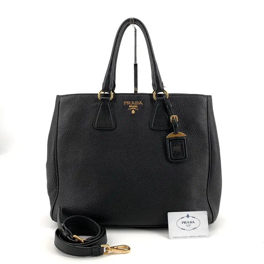 [BUNJANG] Prada Vitello 2-Way Tote/Shoulder Bag / 프라다 비텔로 2way 토트백 겸 숄더백