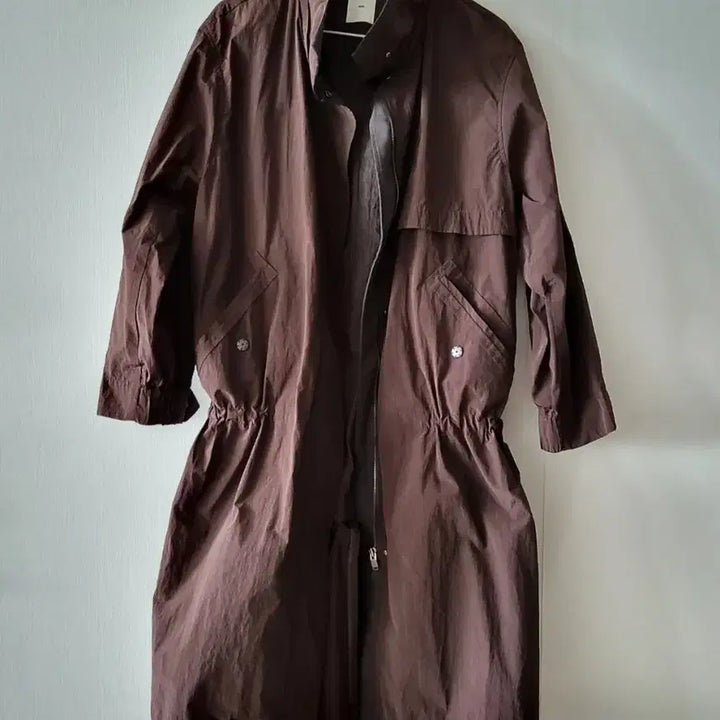 [BUNJANG] KUHO Shirred Long Coat / KUHO 구호 셔링 롱코트