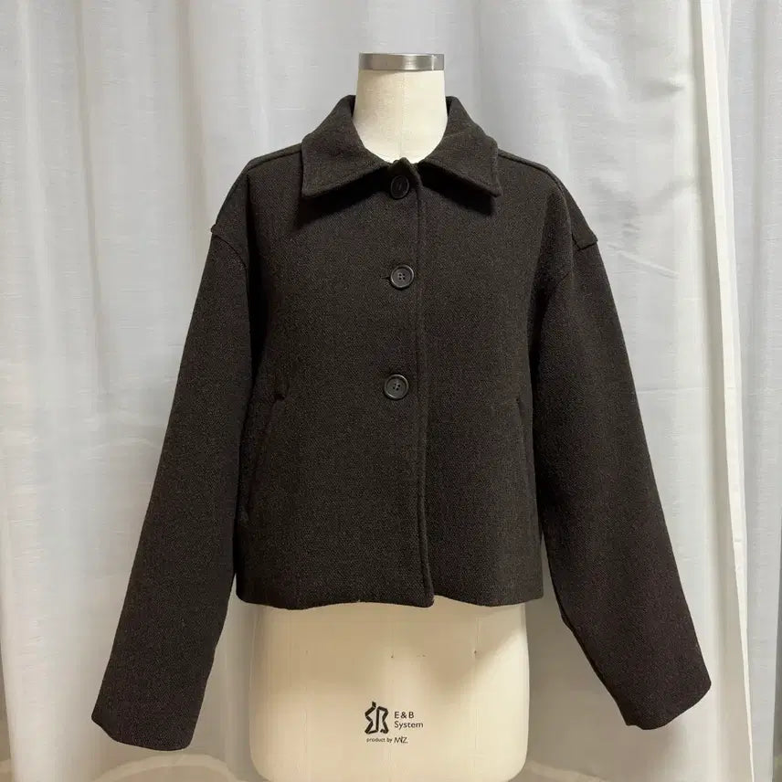 [BUNJANG] Brown Quilted Short Coat / 브라운 누빔 숏 코트