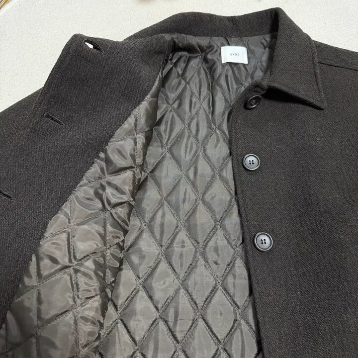 [BUNJANG] Brown Quilted Short Coat / 브라운 누빔 숏 코트
