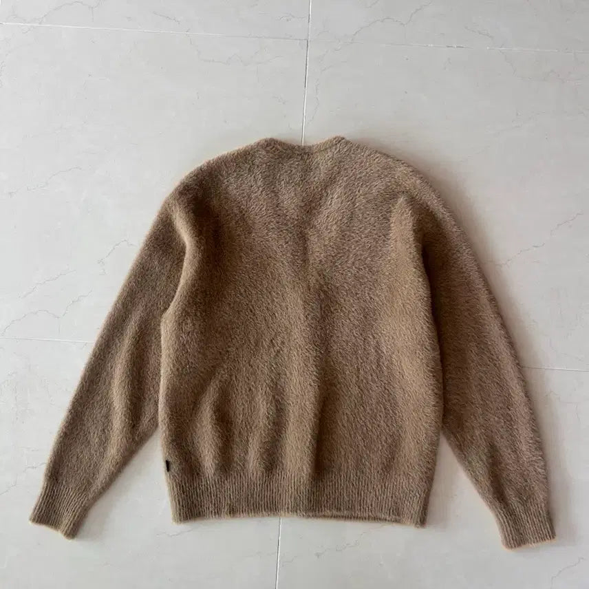 [BUNJANG] Stussy Shaggy Cardigan Taupe M / Stussy 스투시 샤기 (쉐기) 가디건 토프 M