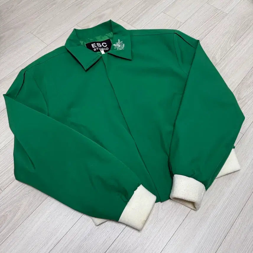 [BUNJANG] ESC Studio Cropped Bomber Jacket / esc studio 블루종 붐버 자켓