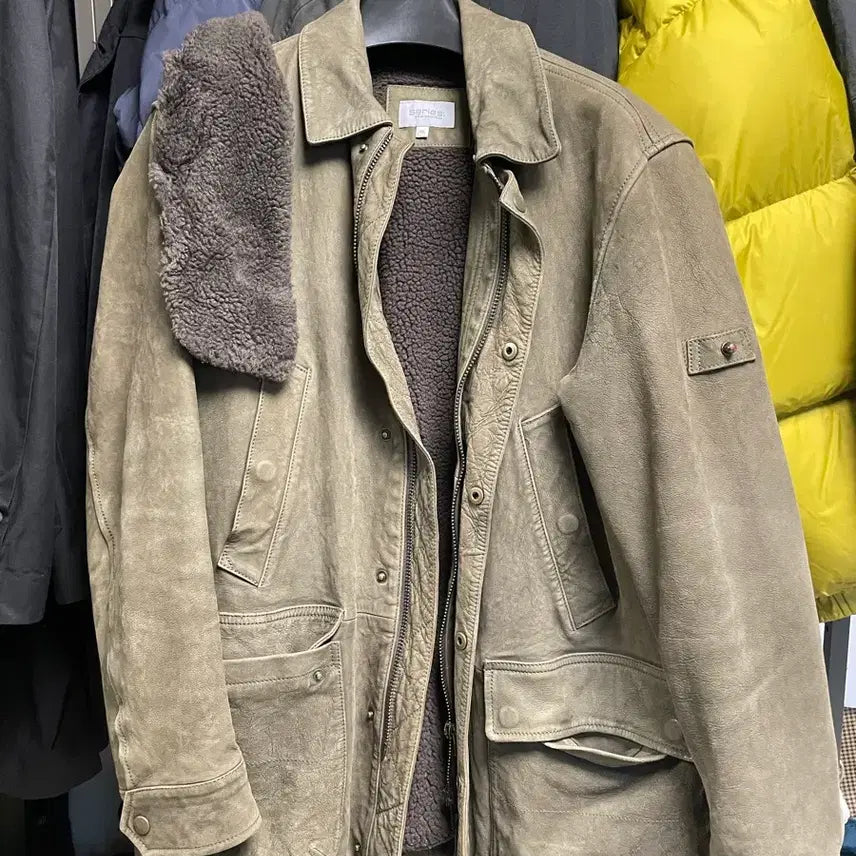 [BUNJANG] Series Sheepskin Leather Jacket / 시리즈 자켓 series 양가죽