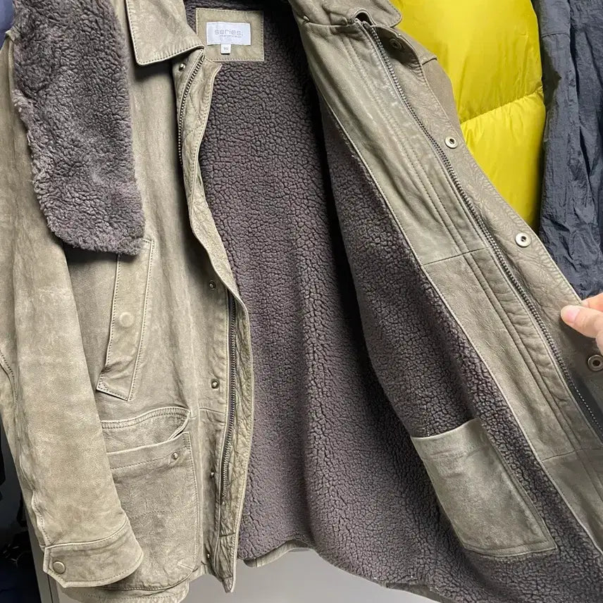 [BUNJANG] Series Sheepskin Leather Jacket / 시리즈 자켓 series 양가죽