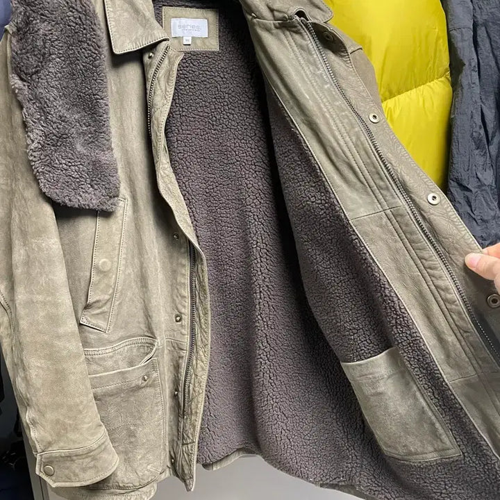 [BUNJANG] Series Sheepskin Leather Jacket / 시리즈 자켓 series 양가죽