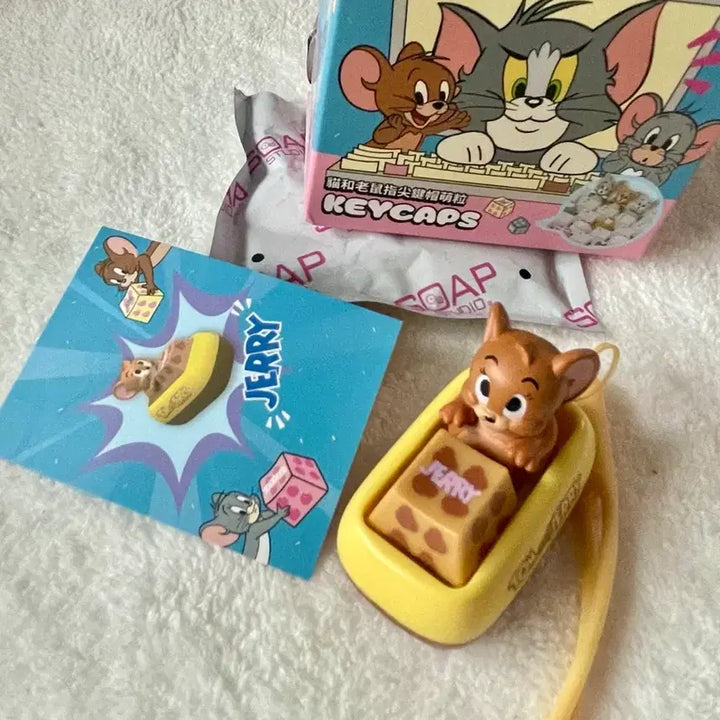 [BUNJANG] Tom &amp; Jerry Keycap Keyring / 톰과 제리 키캡 키링