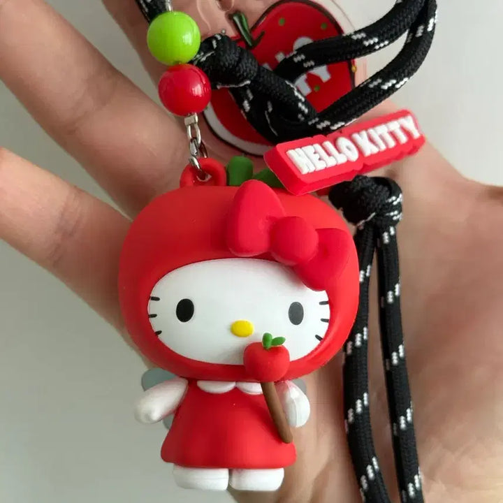[BUNJANG] Sanrio Hello Kitty Apple Charm / 키티 산리오 사과 키링