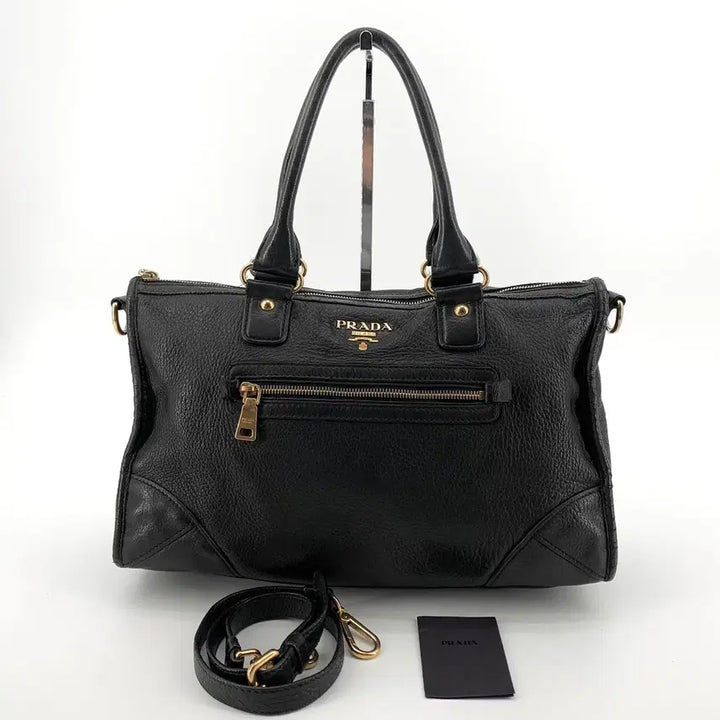 [BUNJANG] Prada Gold Hardware Moto Bag Black / 프라다 금장 모터백 블랙